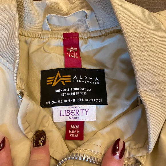NWT Alpha Industries x Liberty of London Bomber Jacket - Picture 4 of 7